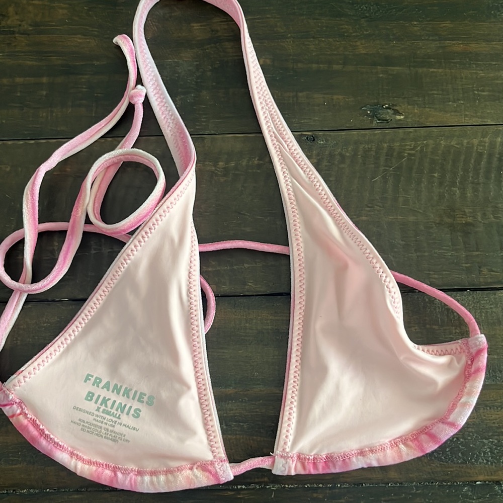 Frankie's Harlow Striped Velvet Bikini Top - Picture 7 of 9